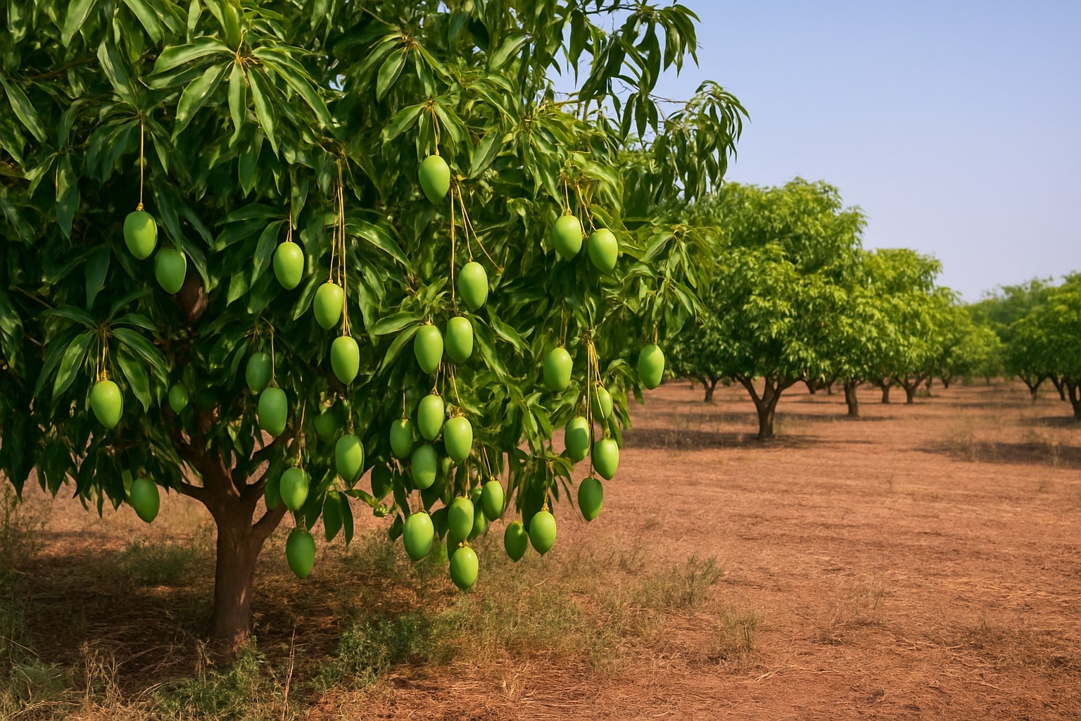 Mango farm view